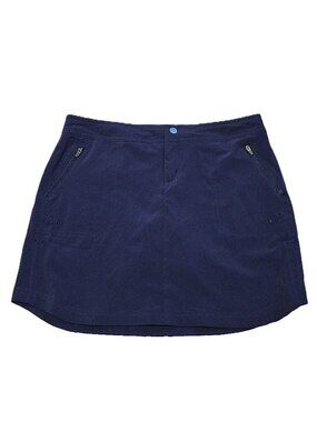 Title Nine Navy Rogue Skort Skirt Women's Sz 4 Built-In Shorts Outdoors Hiking